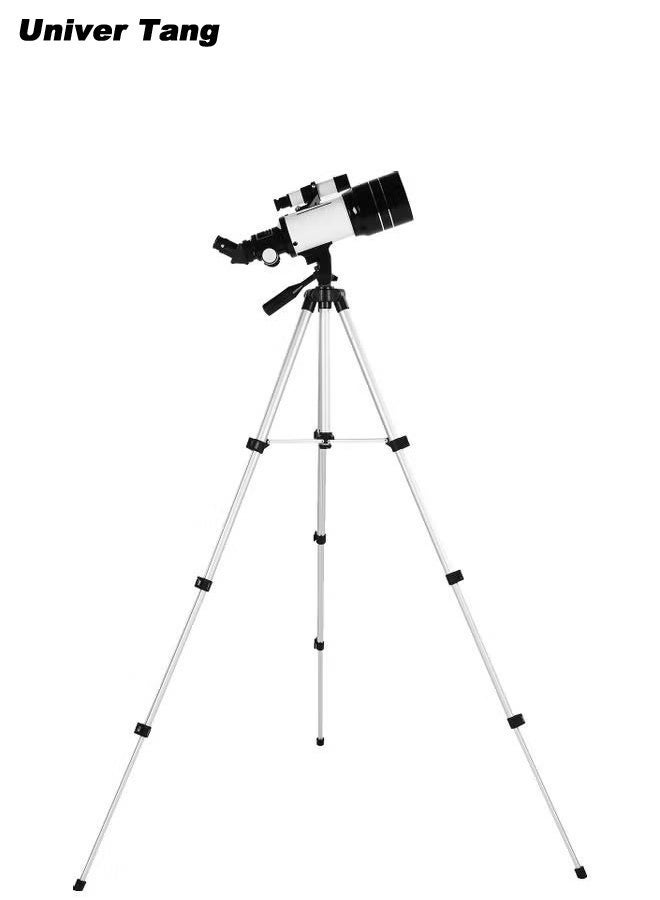 Univer Tang Telescope for Adults & Kids, Extendable stand For 70mm Aperture Astronomical Refractor Telescopes for Astronomy Beginners (15X-150X), 300mm Portable Telescope - Image 2